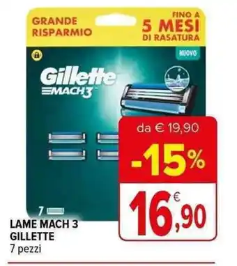 Iperal LAME MACH 3 GILLETTE 7 pezzi offerta