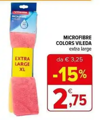 Iperal MICROFIBRE COLORS VILEDA extra large offerta