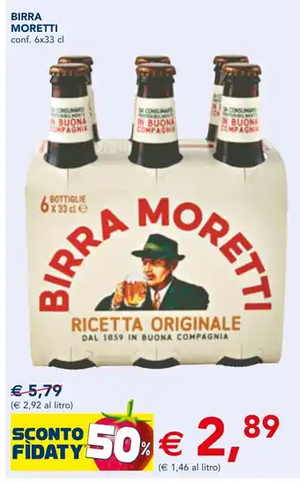 Esselunga BIRRA MORETTI conf. 6x33 cl offerta