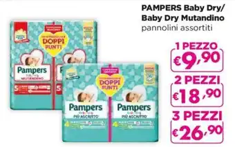 Acqua & Sapone PAMPERS Baby Dry/ Baby Dry Mutandino pannolini assortiti offerta