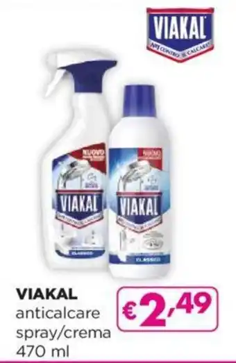 VIAKAL anticalcare spray/crema 470 ml