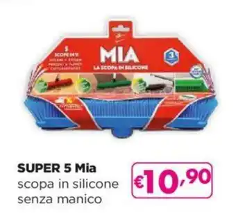 Acqua & Sapone SUPER 5 Mia scopa in silicone senza manico offerta