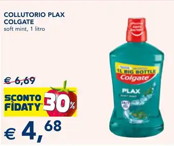Esselunga COLLUTORIO PLAX COLGATE soft mint, 1 litro offerta