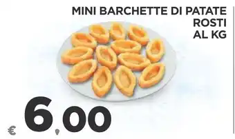 MINI BARCHETTE DI PATATE ROSTI