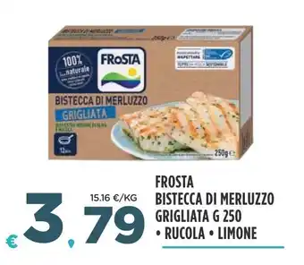 Deco Superfreddo FROSTA BISTECCA DI MERLUZZO GRIGLIATA G 250 offerta