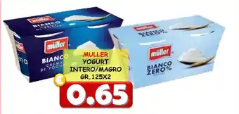 MULLER YOGURT INTERO/MAGRO GR. 125X2