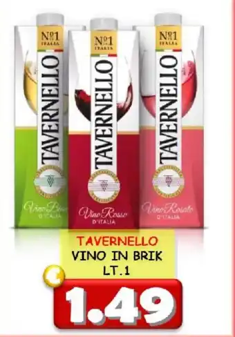 MercADone TAVERNELLO VINO IN BRIK LT.1 offerta