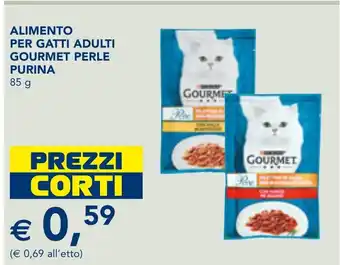 Esselunga ALIMENTO PER GATTI ADULTI GOURMET PERLE PURINA 85 g offerta