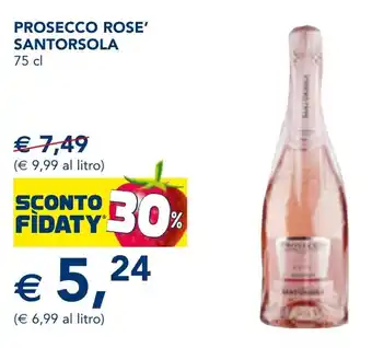Esselunga PROSECCO ROSE' SANTORSOLA 75 cl offerta
