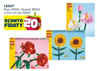 LEGO Rose 40460, Girasoli 40524 o Fiori di loto 40647