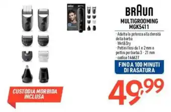 Elettrosintesi BRAUN MULTIGROOMING MGK5411 offerta