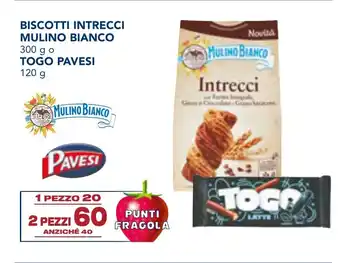 Esselunga BISCOTTI INTRECCI MULINO BIANCO 300 g o TOGO PAVESI 120 g offerta