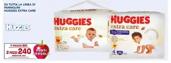 Esselunga SU TUTTA LA LINEA DI PANNOLINI HUGGIES EXTRA CARE offerta