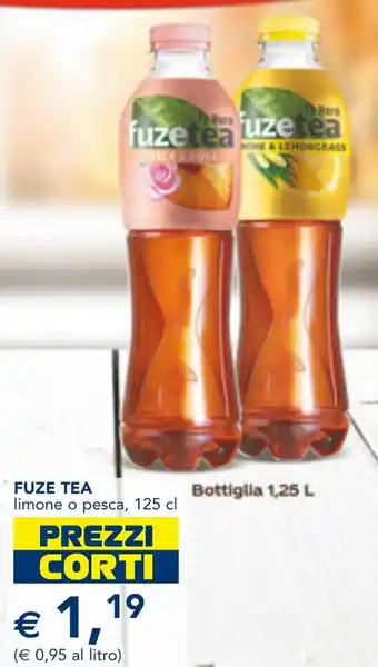 Esselunga FUZE TEA limone o pesca, 125 cl offerta