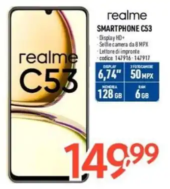 Elettrosintesi realme SMARTPHONE C53 offerta