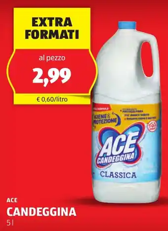 ALDI ACE CANDEGGINA 5 l offerta