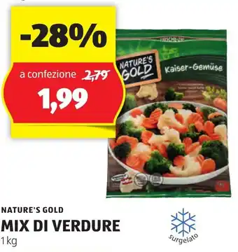 ALDI NATURE'S GOLD MIX DI VERDURE 1 kg offerta