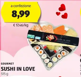 ALDI GOURMET SUSHI IN LOVE 515g offerta