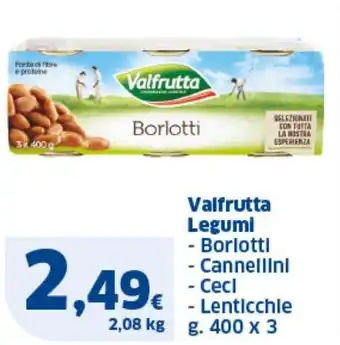 Valfrutta Legumi g. 100 x 3