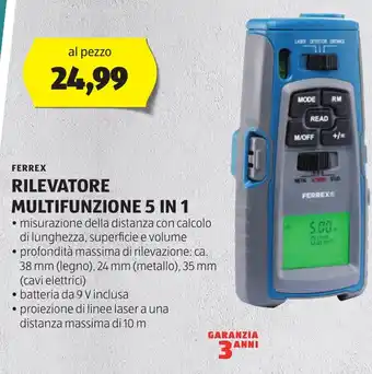 FERREX RILEVATORE MULTIFUNZIONE 5 IN 1