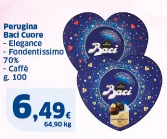 Il Punto Sigma Perugina Baci Cuore - Elegance - Fondentissimo 70% - Caffè g. 100 offerta