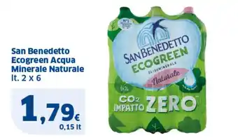 San Benedetto Ecogreen Acqua Minerale Naturale It. 2 x 6
