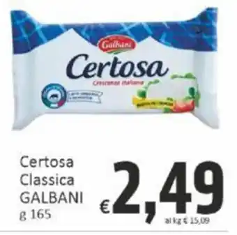 Paghi Poco Certosa Classica GALBANI g 165 offerta