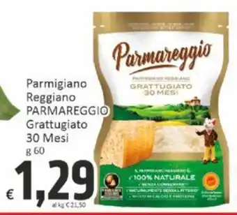 Paghi Poco Parmigiano Reggiano PARMAREGGIO Grattugiato 30 Mesi g 60 offerta