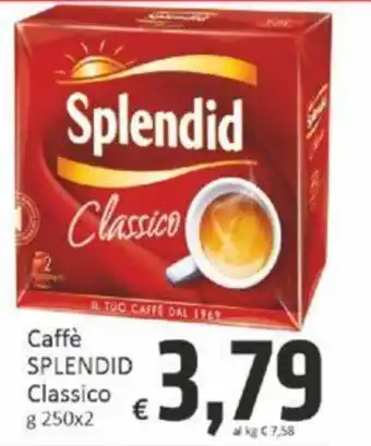 Paghi Poco Caffè SPLENDID Classico g 250x2 offerta