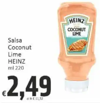 Paghi Poco Salsa Coconut Lime HEINZ ml 220 offerta