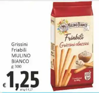 Paghi Poco Grissini Friabili MULINO BIANCO g 300 offerta