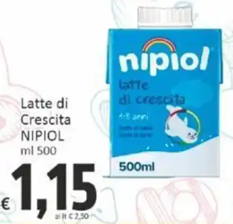Paghi Poco Latte di Crescita NIPIOL ml 500 offerta