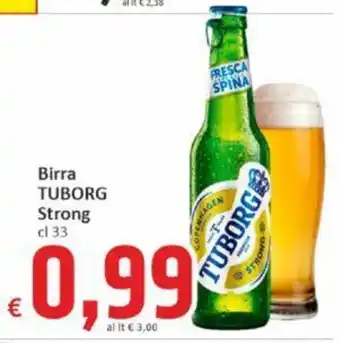 Paghi Poco Birra TUBORG Strong cl 33 offerta