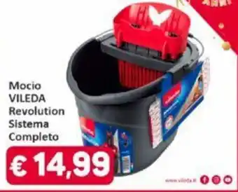 Paghi Poco Mocio VILEDA Revolution Sistema Completo offerta