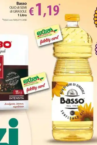Extra Supermercati Basso OLIO di SEMI di GIRASOLE 1 Litro offerta