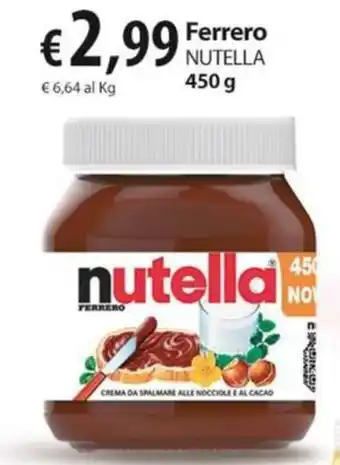 Extra Supermercati Ferrero NUTELLA 450 g offerta