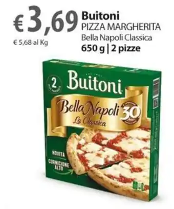 Extra Supermercati Buitoni PIZZA MARGHERITA Bella Napoli Classica 650g|2 pizze offerta