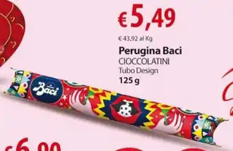 Extra Supermercati Perugina Baci CIOCCOLATINI Tubo Design 125 g offerta