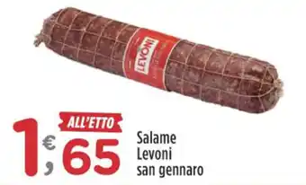 Crai Salame Levoni san gennaro offerta