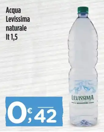 Crai Acqua Levissima naturale lt 1,5 offerta