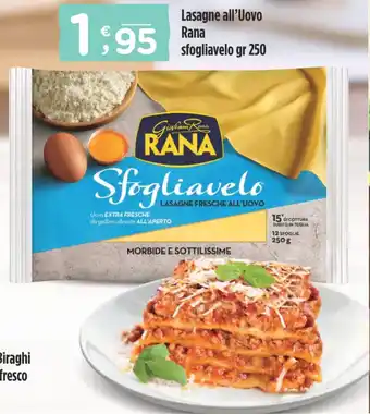 Crai Lasagne all'Uovo Rana sfogliavelo gr 250 offerta