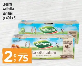 Crai Legumi Valfrutta vari tipi gr 400 x 3 offerta