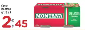 Crai Carne Montana gr 70 x 3 offerta