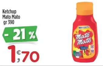 Crai Ketchup Mato Mato gr 390 offerta