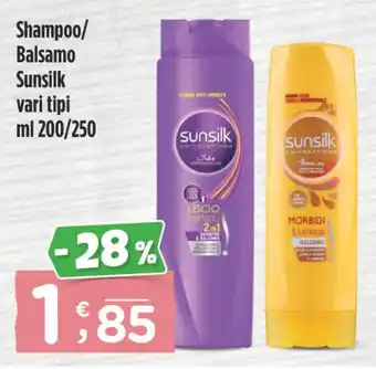 Crai Shampoo/ Balsamo Sunsilk vari tipi ml 200/250 offerta