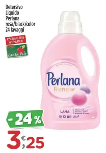 Detersivo Liquido Perlana rosa/black/color 24 lavaggi
