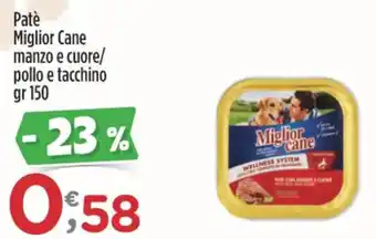 Crai Patè Miglior Cane manzo e cuore/ pollo e tacchino gr 150 offerta