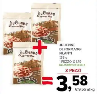 Todis JULIENNE DI FORMAGGI FILANTI 125 g offerta