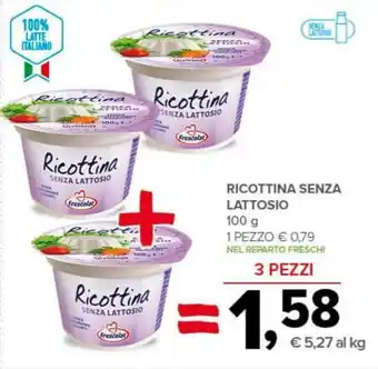 Todis RICOTTINA SENZA LATTOSIO 100 g offerta