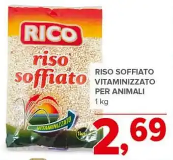Todis RISO SOFFIATO VITAMINIZZATO PER ANIMALI 1 kg offerta